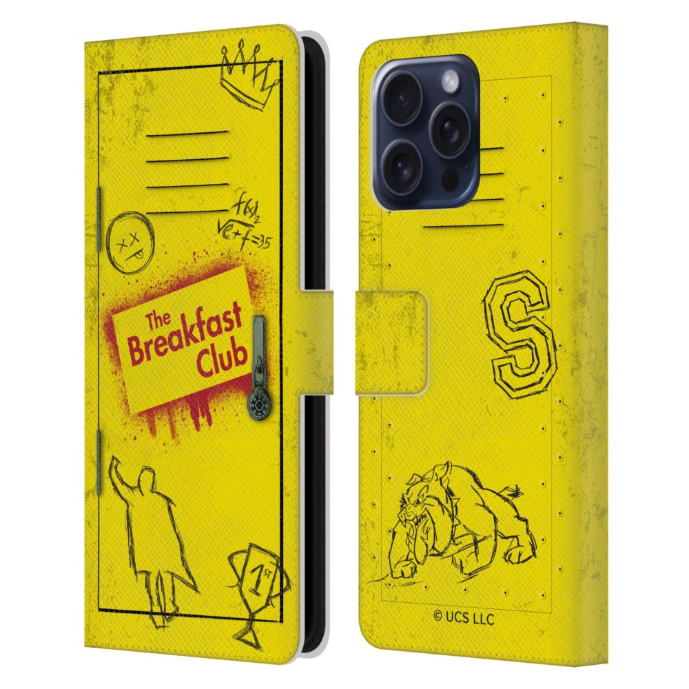 THE BREAKFAST CLUB ブレックファスト・クラブ - Graphics / Yellow Locker レザー手帳型 / Apple iPhoneケース - PGS